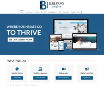Blueivorycreative.com(Blue Ivory Creative) Screenshot