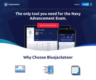 Bluejacketeer.com(Navy-Wide Advancement Exam Study Tools) Screenshot