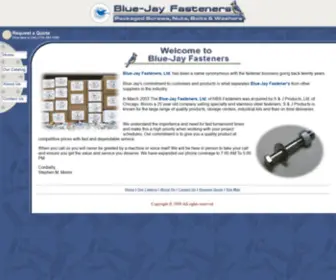 Bluejayfasteners.com(Blue-Jay Fasteners, Ltd) Screenshot