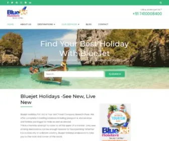 Bluejetholidays.com(Exclusive Tours Packages) Screenshot