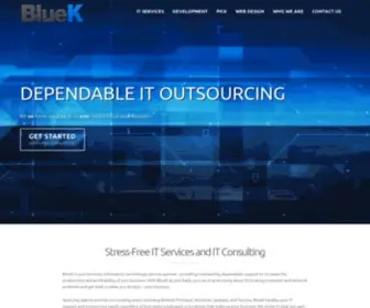 Bluek.com(BlueK is a Seattle based IT company) Screenshot