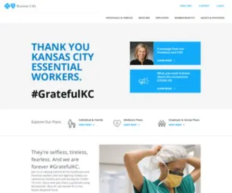 Bluekc.com(Health Insurance Kansas City) Screenshot