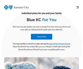 BluekcForyou.com(Affordable Care Act Insurance in Kansas City from Blue KC) Screenshot