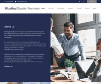 Bluekeyequitypartners.com(Private Equity Firm) Screenshot