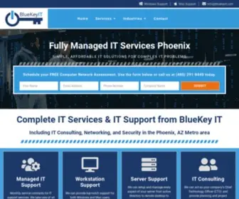 Bluekeyit.com(Managed IT Services Phoenix) Screenshot