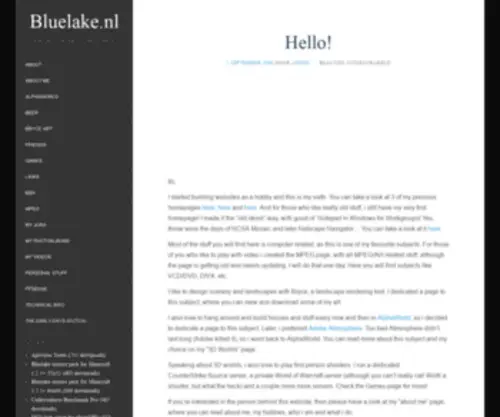 Bluelake.nl(Page Redirection) Screenshot