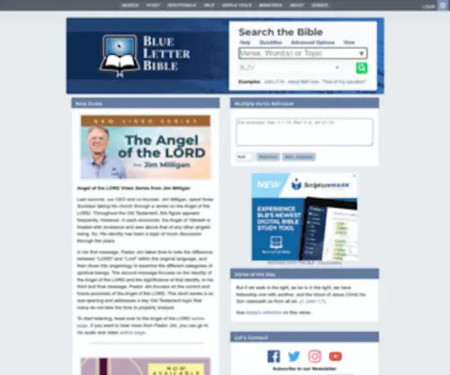 Blueletter.com(Read and study God's Word with Bible study software) Screenshot