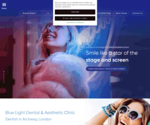 Bluelightdentalclinic.co.uk(Dentist Archway) Screenshot