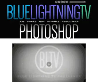 Bluelightningtv.com(Blue Lightning TV Photoshop tutorials) Screenshot