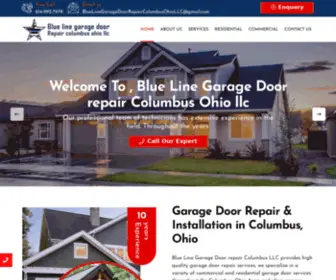 Bluelinegaragedoorrepaircolumbusohiollc.com(Home) Screenshot