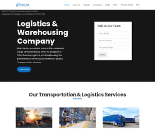 Bluelinelogistics.in(Bluelinelogistics) Screenshot