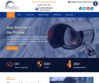 Bluelinesecurityservices.com(Blueline Security Services) Screenshot