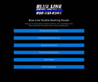 Bluelineshuttlebooking.com(Blue Line Airport Shuttle) Screenshot