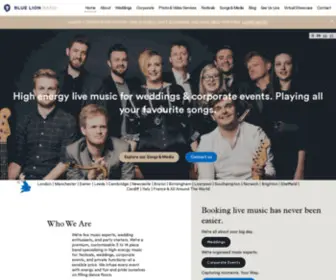 Bluelionband.co.uk(High Energy Live Music for Weddings & Corporate Events) Screenshot
