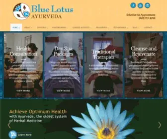 Bluelotusayurveda.com(Blue Lotus Ayurveda) Screenshot