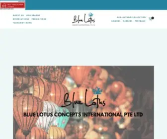 Bluelotus.com.sg(Blue Lotus Concepts International Pte Ltd) Screenshot