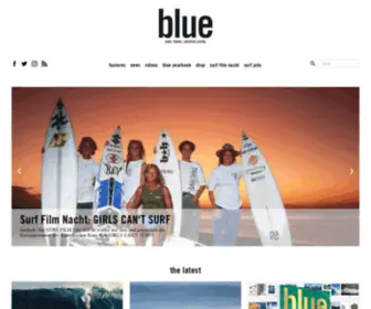 Bluemag.eu(Blue Travel und Surf Magazin) Screenshot