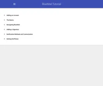 Bluemailtutorial.com(The Basics) Screenshot