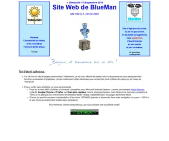 Blueman.name(Page d'acceuil du Site Web de BlueMan) Screenshot