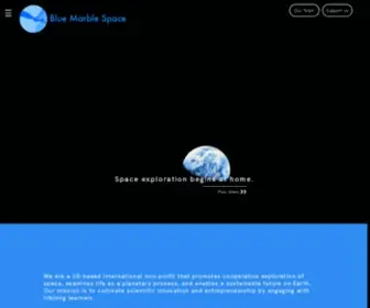 Bluemarblespace.org(Blue Marble Space) Screenshot