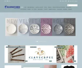 Bluematchbox.co.uk(Bluematchbox Potters Supplies Ltd) Screenshot