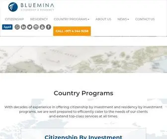 Bluemina.com(Citizenship by Investment) Screenshot