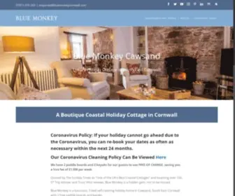 Bluemonkeycornwall.com(Our stunning luxury holiday cottage in Cornwall) Screenshot