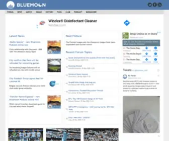 Bluemoon-MCFC.co.uk(Manchester City) Screenshot
