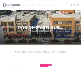 Bluemoonfabrics.com(Blue Moon Fabrics) Screenshot