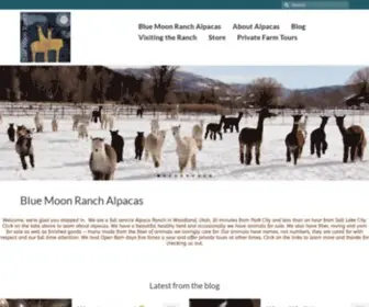 Bluemoonranch.net(Looking for alpacas in Utah) Screenshot