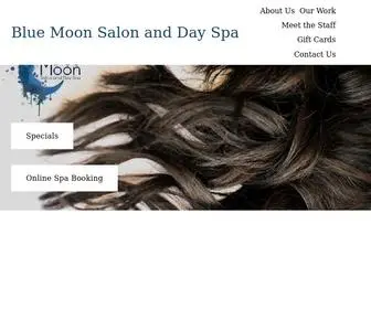 Bluemoonsalonanddayspa.com(Blue Moon Salon and Day Spa) Screenshot