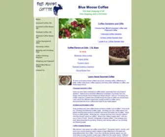 Bluemoosecoffee.com(Blue Moose Coffee) Screenshot