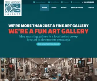 Bluemorninggallery.com(The Fun Art Gallery in Downtown Pensacola) Screenshot