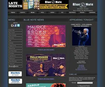 Bluenotejazz.com(Blue Note Jazz) Screenshot