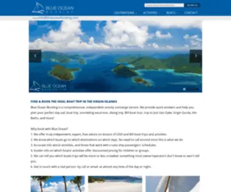 Blueoceanbooking.com(Virgin Islands Day Charters) Screenshot