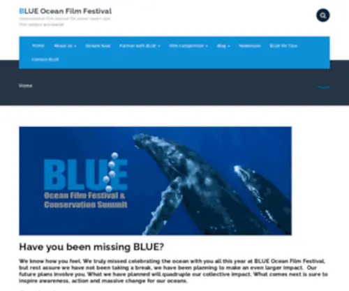 Blueoceanfilmfestival.org(BLUE Landing Page) Screenshot