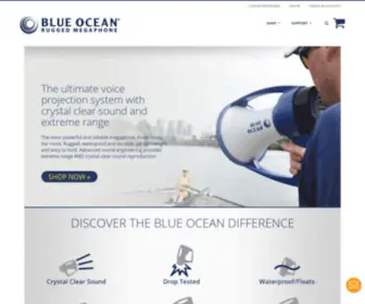 Blueoceanmegaphone.com(Blue Ocean Waterproof Megaphones) Screenshot