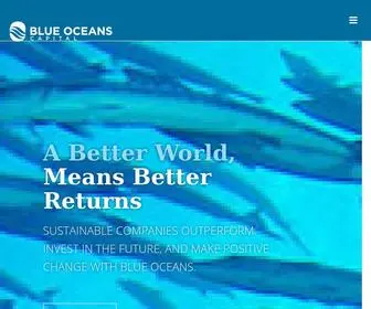 Blueoceans.com.au(Ethical, value based investing) Screenshot