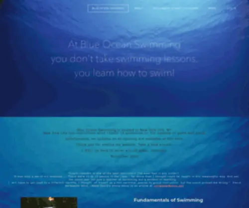 Blueoceanswimming.com(Blueoceanswimming) Screenshot
