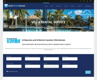 Blueoceanvillas.com(St Maarten Villas) Screenshot