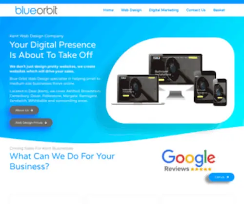 Blueorbitwebdesign.co.uk(Deal Website Design Agency Kent CT14) Screenshot