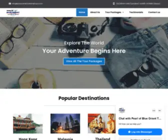 Blueorienttravelandtours.com(Pearl of Blue Orient Travel and Tours) Screenshot