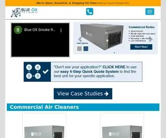 Blueoxaircleaners.com(Commercial & Industrial Air Cleaners) Screenshot