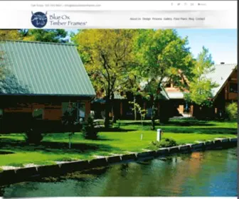 Blueoxtimberframes.com(Timber Frame Homes) Screenshot