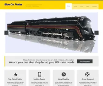 Blueoxtrains.com(Blue Ox Trains) Screenshot