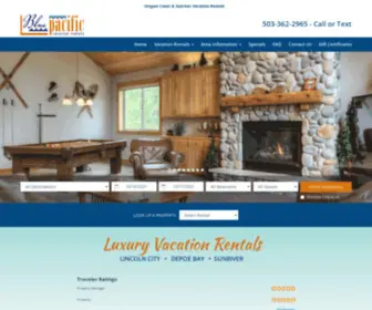 BluepacificVacationrentals.com(Blue Pacific Vacation Rentals) Screenshot