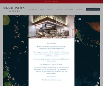 Blueparkkitchen.com(Blue Park Kitchen) Screenshot