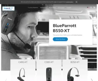 Blueparrott.ca(Our BlueParrott®) Screenshot