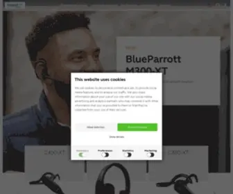 Blueparrott.com(Our BlueParrott®) Screenshot