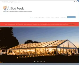 Bluepeaktents.com(COVID Social Distance Tent Solutions) Screenshot